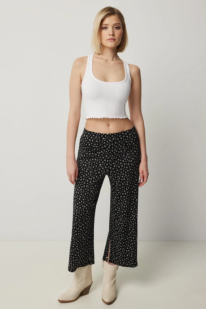 Ardene Culottes with Side Slits | Size | Polyester/Spandex
