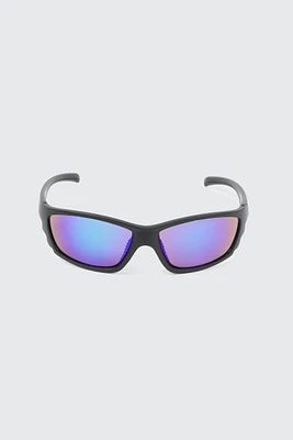 Ardene Man Sport Shield Sunglasses For Men in Black