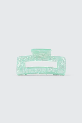 Ardene Rectangular Cutout Hair Claw in Light Blue