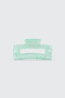 Ardene Rectangular Cutout Hair Claw in Light Blue