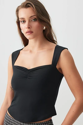Ardene Tie Back Sweetheart Top in | Size | Polyester/Elastane