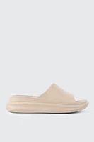 Ardene Thick Sole Slides in Beige | Size