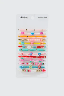 Ardene 13-Pack Beaded Stretch Bracelets