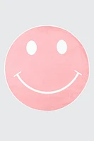 Ardene Kids Smiley Face Rug in Light Pink