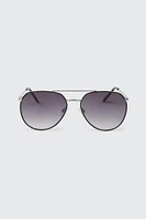 Ardene Man Aviator Sunglasses For Men in Silver