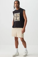 Ardene Man Brief Lined Shorts For Men in Beige | Size | Polyester/Elastane