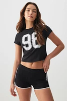 Ardene Dolphin PJ Shorts in Black | Size | Nylon/Elastane | Eco-Conscious
