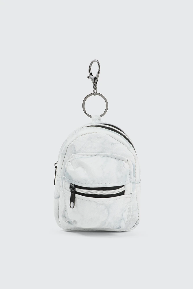 Ardene Backpack Coin Purse in White | Faux Leather