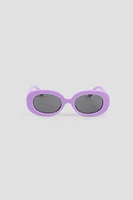 Ardene Kids Oval Sunglasses in Lilac