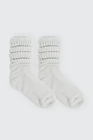 Ardene Slouchy Boot Socks in Light | Polyester/Spandex