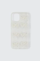 Ardene Bow iPhone 13/14/15 Case in Clear