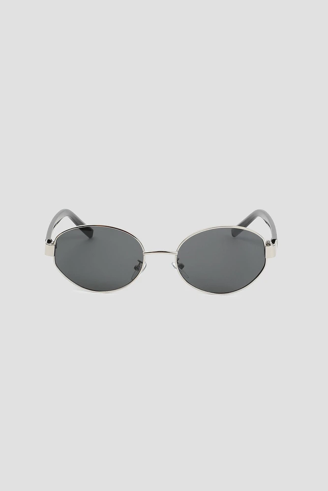 Ardene Round Sunglasses in Silver