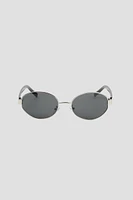 Ardene Round Sunglasses in Silver