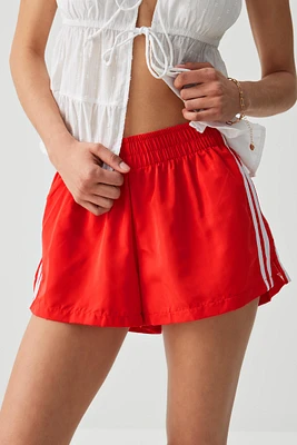 Ardene Athletic Stripe Shorts in Red | Size XS | Nylon