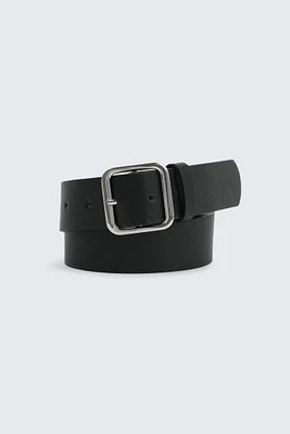 Ardene Faux Leather Belt in Silver | Size Small