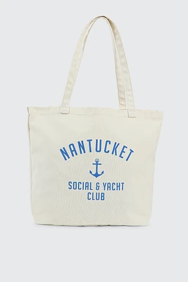 Ardene Canvas Tote Bag in Blue | Cotton | Eco-Conscious | 100% Recycled