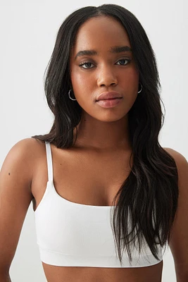 Ardene Seamless Bralette in Coconut Bliss | Size Large | Nylon/Elastane | Eco-Conscious