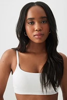 Ardene Seamless Bralette in Coconut Bliss | Size Large | Nylon/Elastane | Eco-Conscious