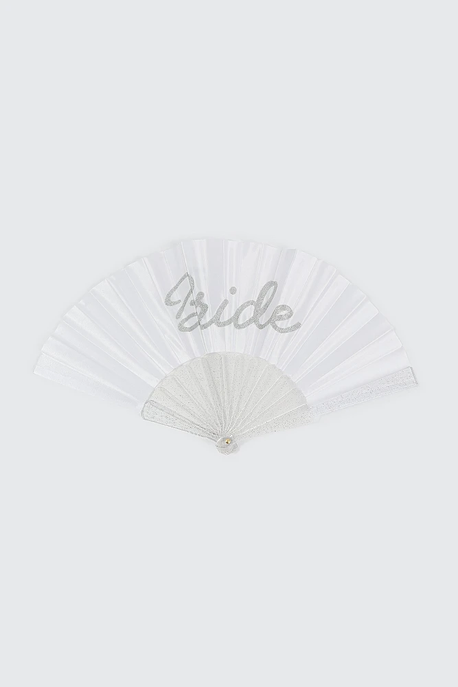 Ardene Bride Fan in White