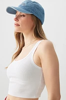 Ardene Basic Ultra Crop Tank Top in | Size | Cotton/Elastane | Eco-Conscious