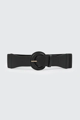 Ardene Monochrome Corset Belt in Black | Size | Polyester