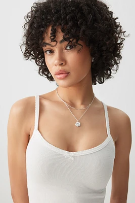 Ardene Basic Crop Tank Top with Bow Detail in | Size | Cotton/Elastane | Eco-Conscious