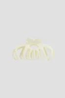 Ardene Cream Hair Claw in White
