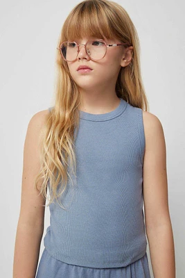 Ardene Kids Crew Neck Tank Top in | Size | Spandex/Cotton