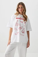 Ardene Oversized Graphic T-Shirt in | Size | 100% Cotton