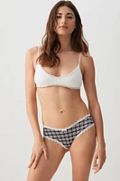 Ardene Everyday Lace Trim Cheeky Panty Panty in | Size | Polyester/Spandex | Microfiber