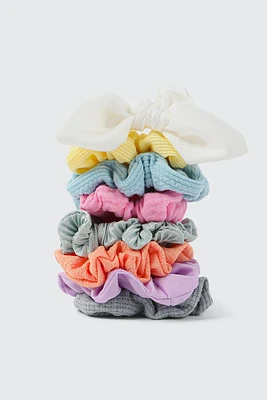 Ardene 10-Pack Colorful Scrunchies | Polyester