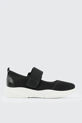 Ardene Black Velcro Sneakers | Size