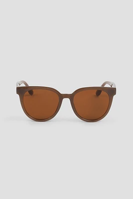 Ardene Round Sunglasses in Brown
