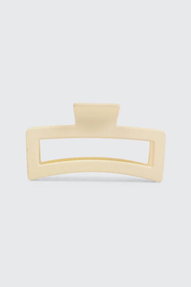 Ardene XL Cutout Hair Claw in Beige