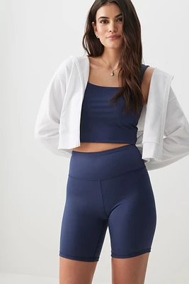 Ardene 7" Butter Biker Shorts in Dark Blue | Size | Nylon/Elastane