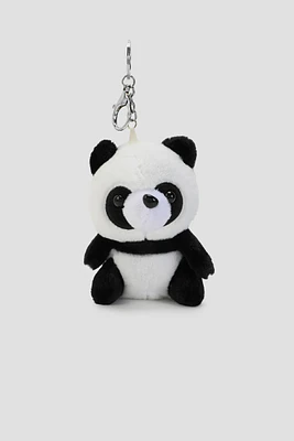 Ardene Kids Plushie Panda Keychain in Black