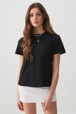 Ardene Basic Organic Cotton Relaxed T-Shirt in | Size | Cotton/Elastane | Eco-Conscious