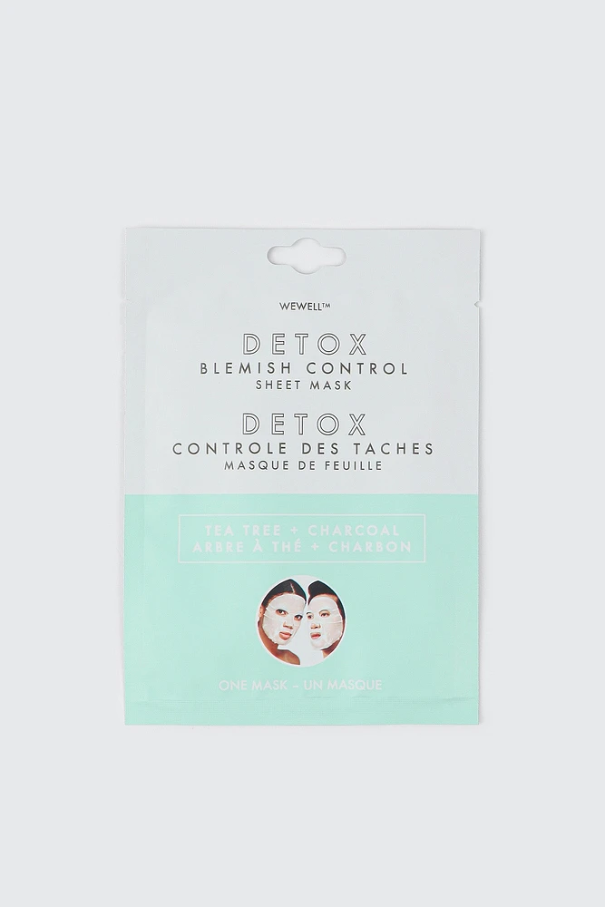 Ardene Blemish Control Face Mask in Light Blue
