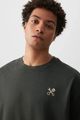 Ardene Man Boxy Graphic T-Shirt For Men in | Size | 100% Cotton
