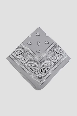 Ardene Paisley Bandana in Grey