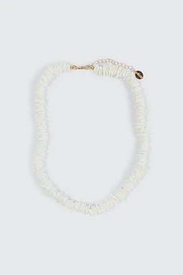 Ardene Shell Necklace in White