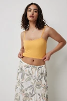 Ardene Basic Ultra Crop Lace Strap Tank Top in | Size | Nylon/Elastane | Eco-Conscious