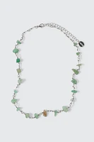 Ardene Necklace with Semi-Precious Stones in Sage