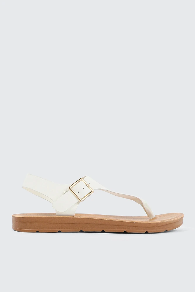 Ardene T-Strap Sandals in | Size | Faux Leather | Eco-Conscious