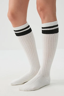 Ardene Striped Knee High Socks in | Polyester/Spandex