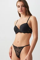 Ardene Everyday String Panty with Rosebud in | Size | Nylon/Elastane