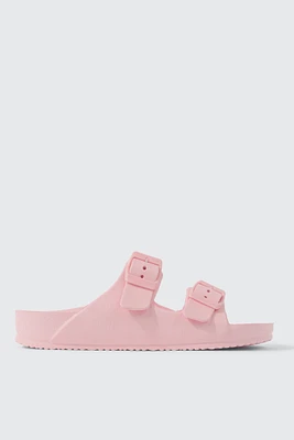 Ardene Two-Strap Sandals in Light Pink | Size | Eco-Conscious