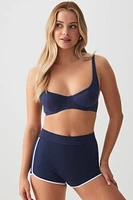 Ardene Dolphin PJ Shorts in Dark Blue | Size | Nylon/Elastane | Eco-Conscious