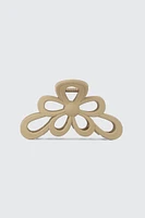 Ardene Daisy Cutout Hair Claw in Beige