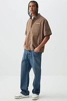 Ardene Man Loose Fit Jeans For Men in Dark Blue | Size | 100% Cotton
